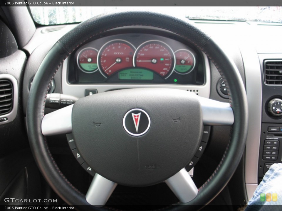 Black Interior Steering Wheel for the 2006 Pontiac GTO Coupe #74989672