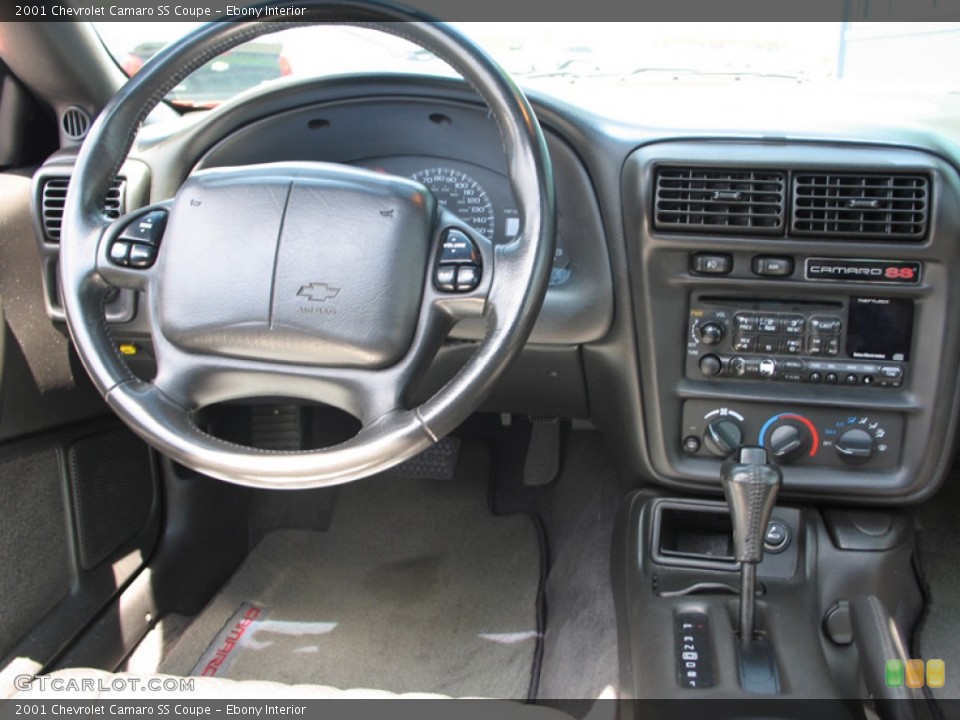 Ebony Interior Dashboard for the 2001 Chevrolet Camaro SS Coupe #74990158