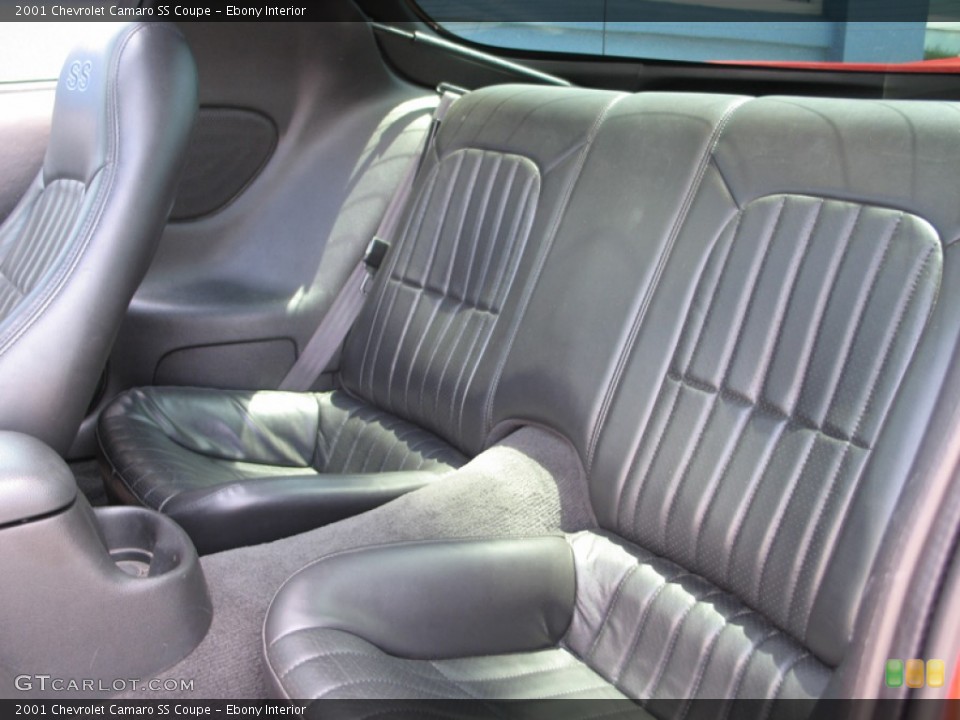 Ebony Interior Rear Seat for the 2001 Chevrolet Camaro SS Coupe #74990224