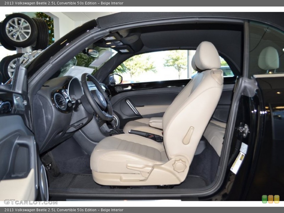 Beige Interior Photo for the 2013 Volkswagen Beetle 2.5L Convertible 50s Edition #74990389