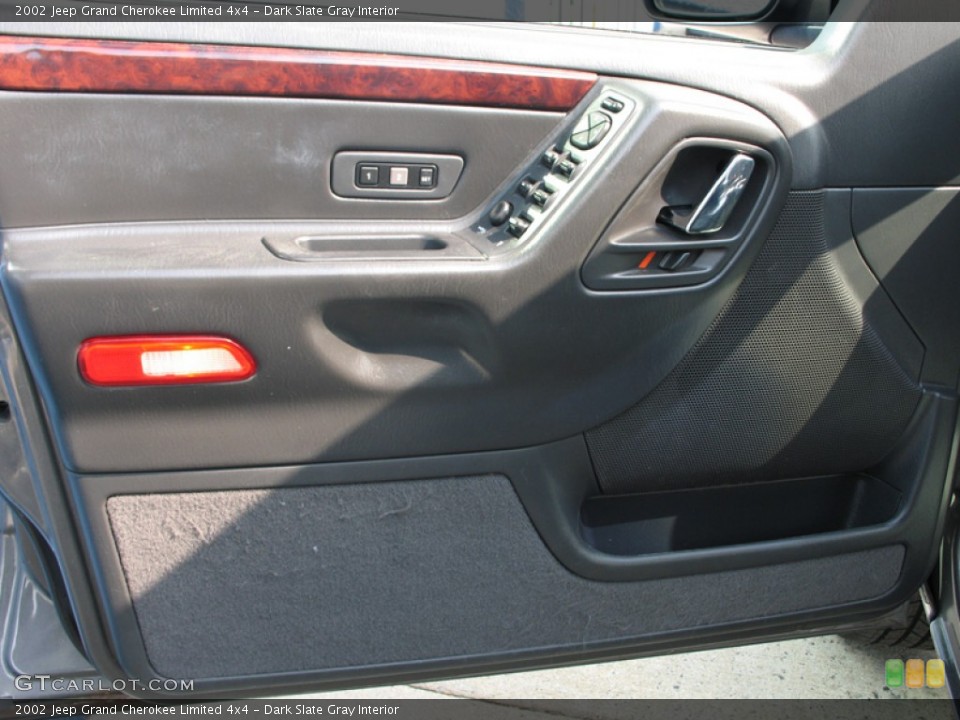 Dark Slate Gray Interior Door Panel for the 2002 Jeep Grand Cherokee Limited 4x4 #74991733