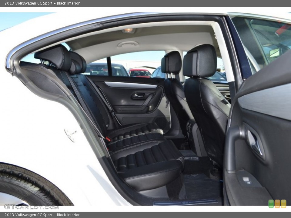 Black Interior Rear Seat for the 2013 Volkswagen CC Sport #74992162
