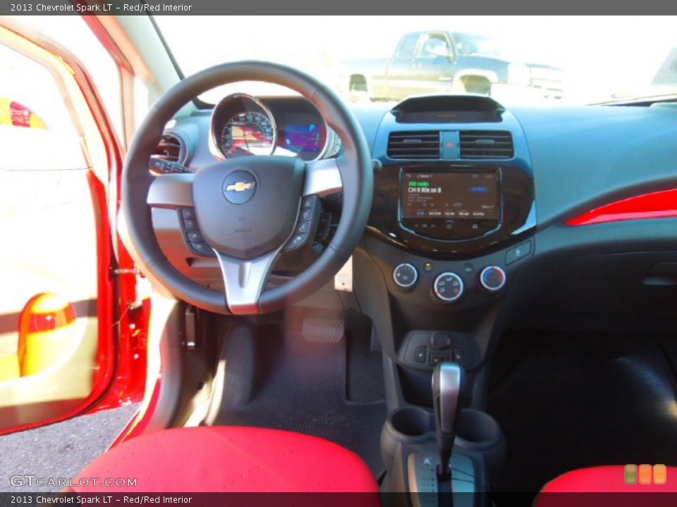 Red/Red Interior Dashboard for the 2013 Chevrolet Spark LT #74993457