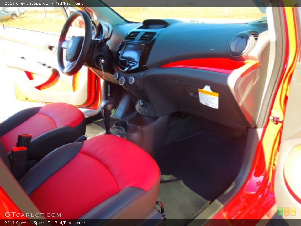 Red/Red Interior Dashboard for the 2013 Chevrolet Spark LT #74993543