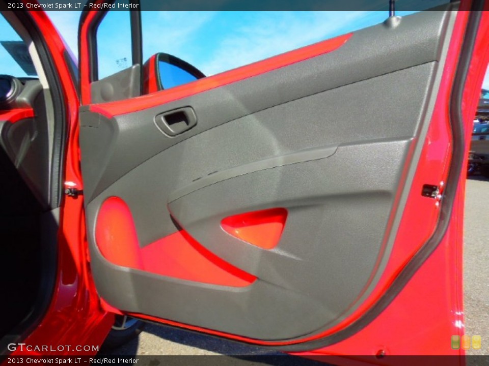 Red/Red Interior Door Panel for the 2013 Chevrolet Spark LT #74993561