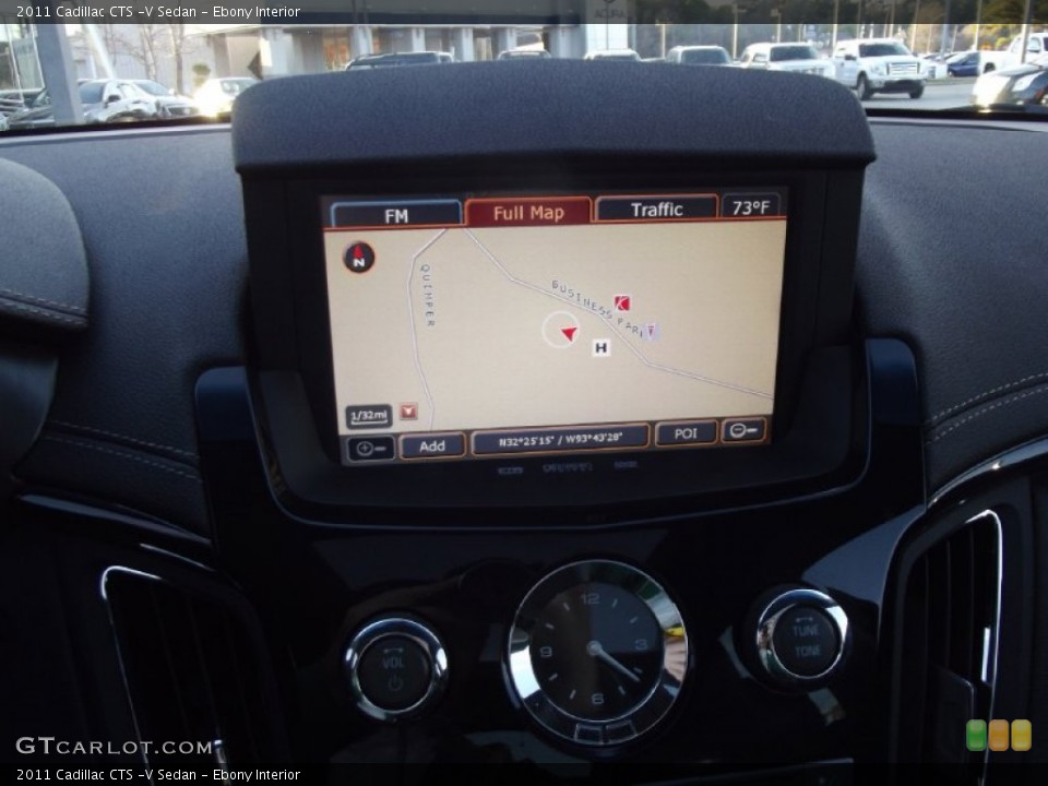 Ebony Interior Navigation for the 2011 Cadillac CTS -V Sedan #74994235
