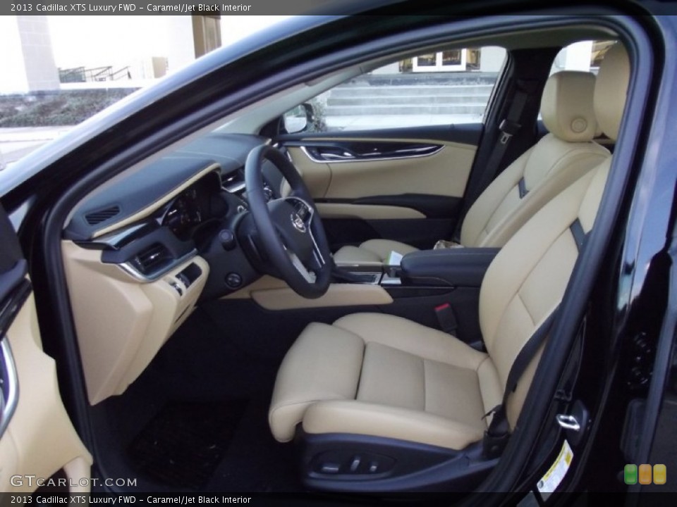 Caramel/Jet Black Interior Front Seat for the 2013 Cadillac XTS Luxury FWD #74995600