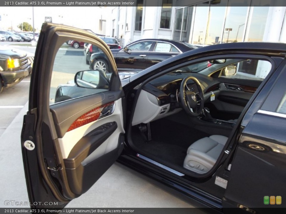 Light Platinum/Jet Black Accents Interior Photo for the 2013 Cadillac ATS 3.6L Premium #74996362