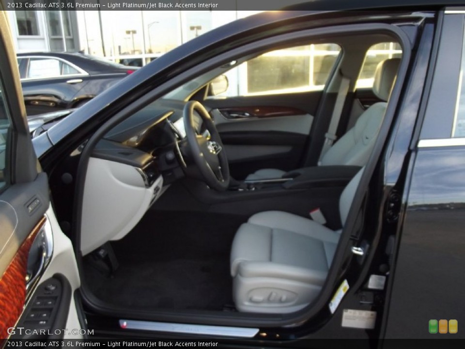 Light Platinum/Jet Black Accents Interior Photo for the 2013 Cadillac ATS 3.6L Premium #74996381
