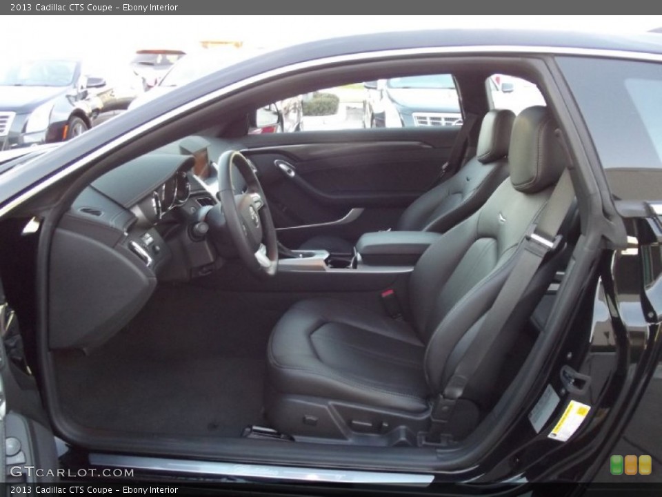 Ebony Interior Front Seat for the 2013 Cadillac CTS Coupe #74996943
