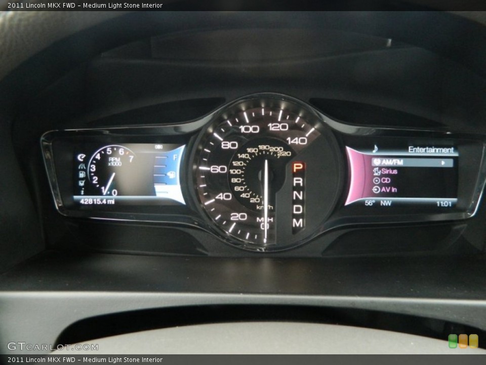 Medium Light Stone Interior Gauges for the 2011 Lincoln MKX FWD #74998608