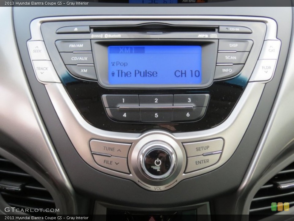 Gray Interior Controls for the 2013 Hyundai Elantra Coupe GS #74998672
