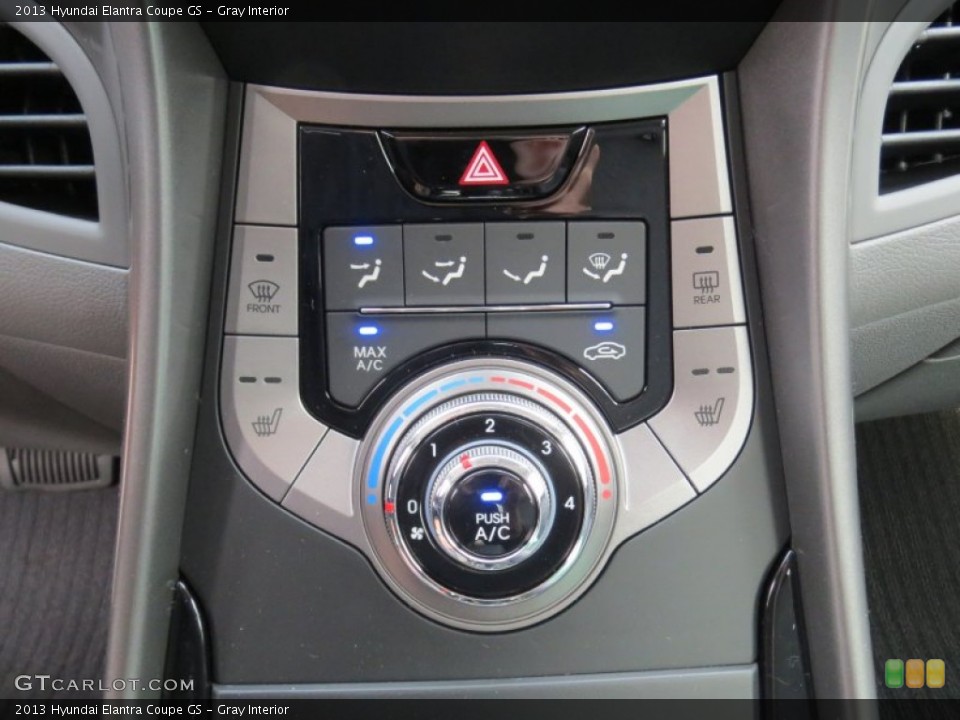 Gray Interior Controls for the 2013 Hyundai Elantra Coupe GS #74998695
