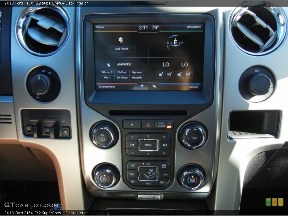 Black Interior Controls for the 2013 Ford F150 FX2 SuperCrew #74999288