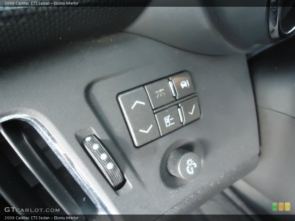 Ebony Interior Controls for the 2009 Cadillac CTS Sedan #74999384