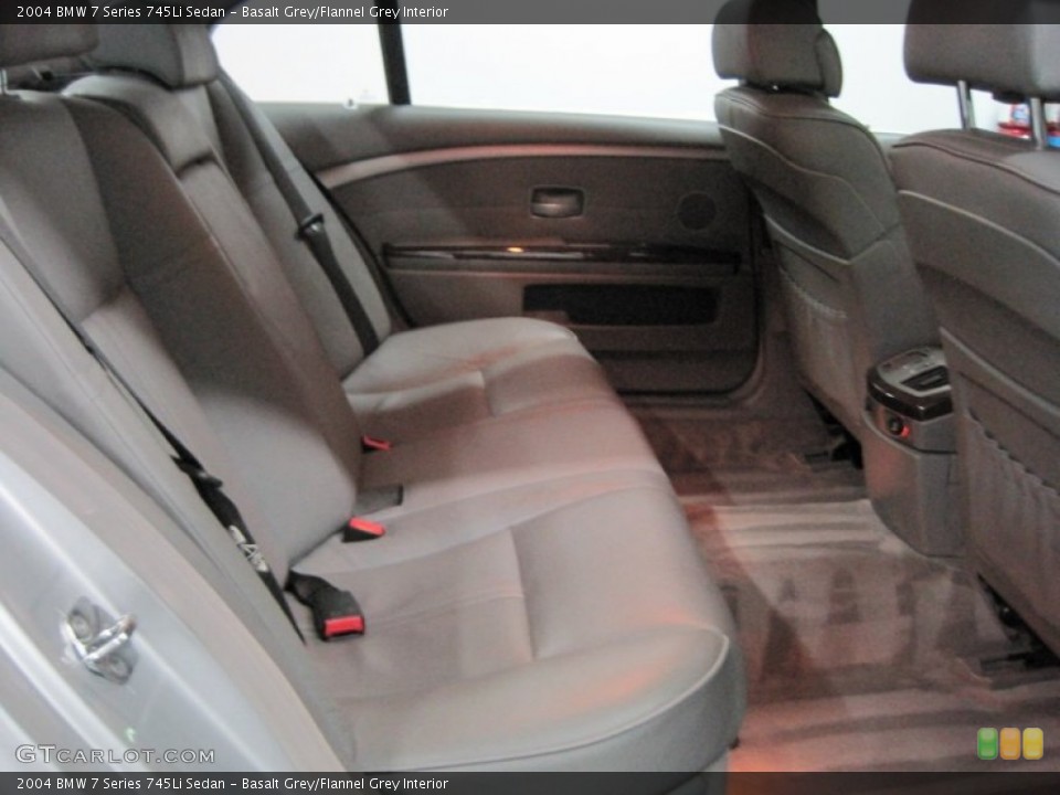 Basalt Grey/Flannel Grey Interior Rear Seat for the 2004 BMW 7 Series 745Li Sedan #74999606