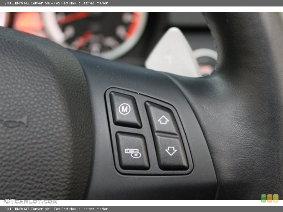 Fox Red Novillo Leather Interior Controls for the 2011 BMW M3 Convertible #74999908