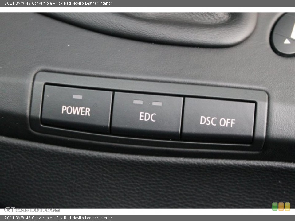 Fox Red Novillo Leather Interior Controls for the 2011 BMW M3 Convertible #75000001