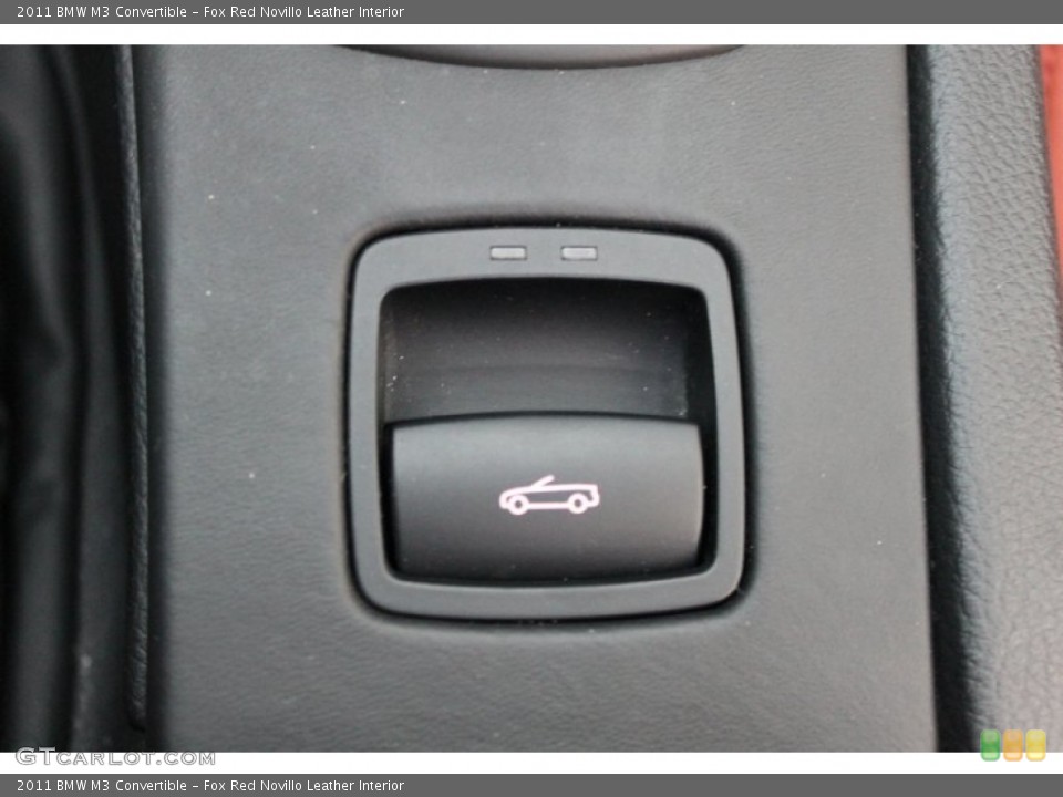 Fox Red Novillo Leather Interior Controls for the 2011 BMW M3 Convertible #75000055