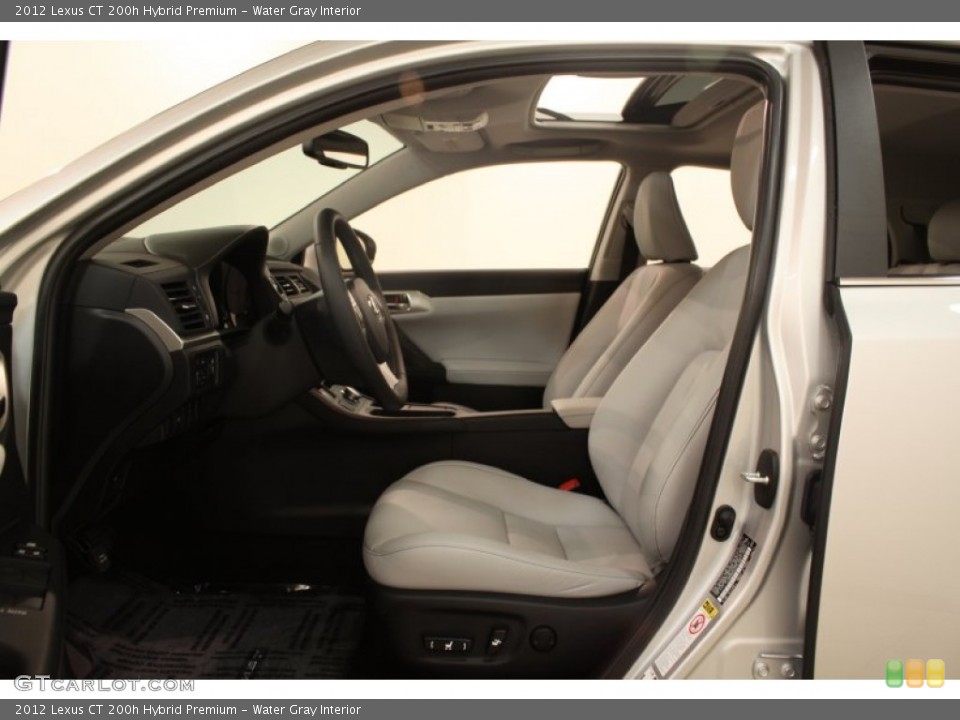 Water Gray Interior Front Seat for the 2012 Lexus CT 200h Hybrid Premium #75002557