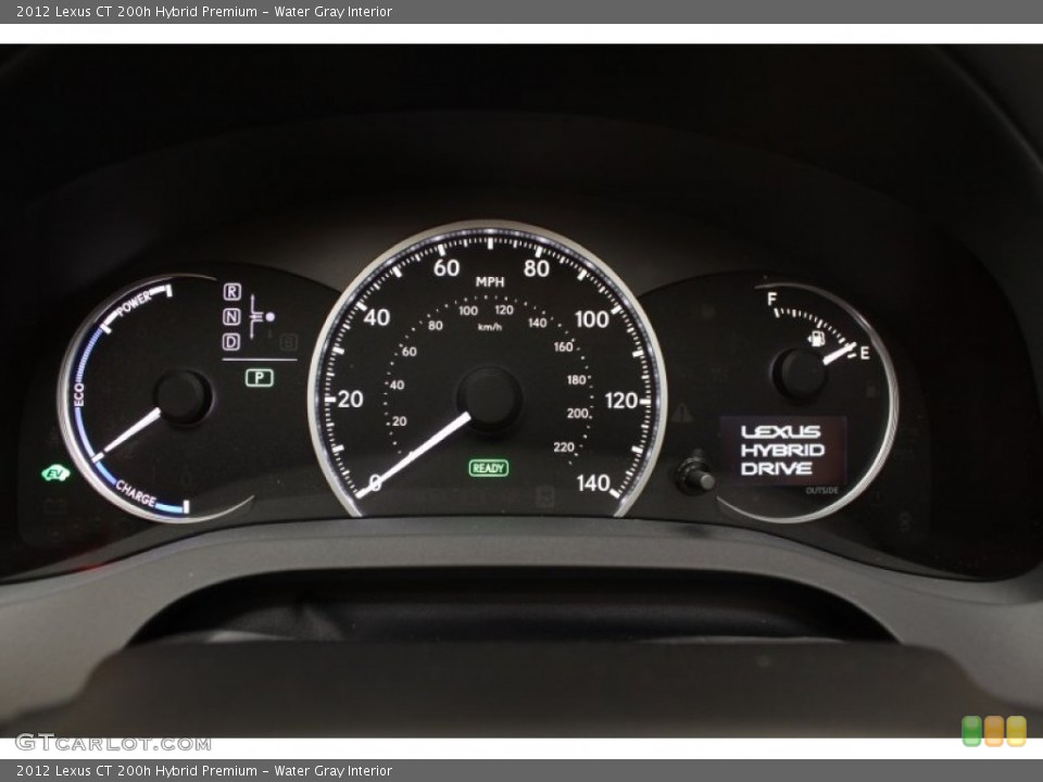 Water Gray Interior Gauges for the 2012 Lexus CT 200h Hybrid Premium #75002629