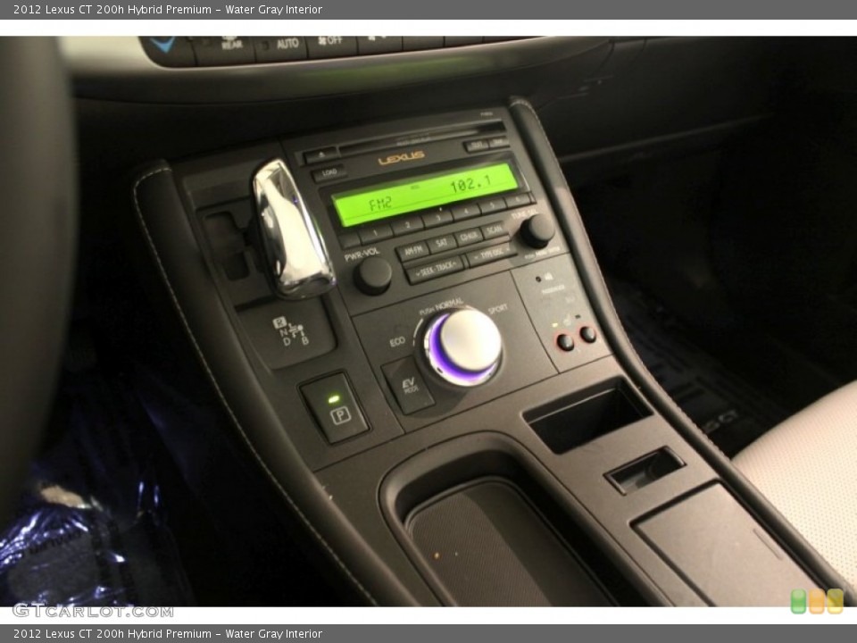 Water Gray Interior Controls for the 2012 Lexus CT 200h Hybrid Premium #75002703