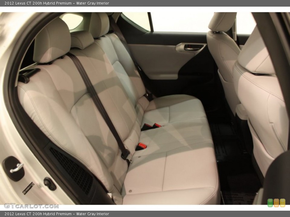 Water Gray Interior Rear Seat for the 2012 Lexus CT 200h Hybrid Premium #75002758