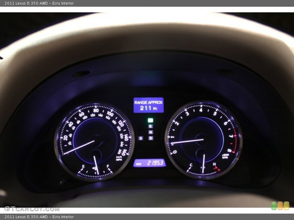 Ecru Interior Gauges for the 2011 Lexus IS 350 AWD #75005425