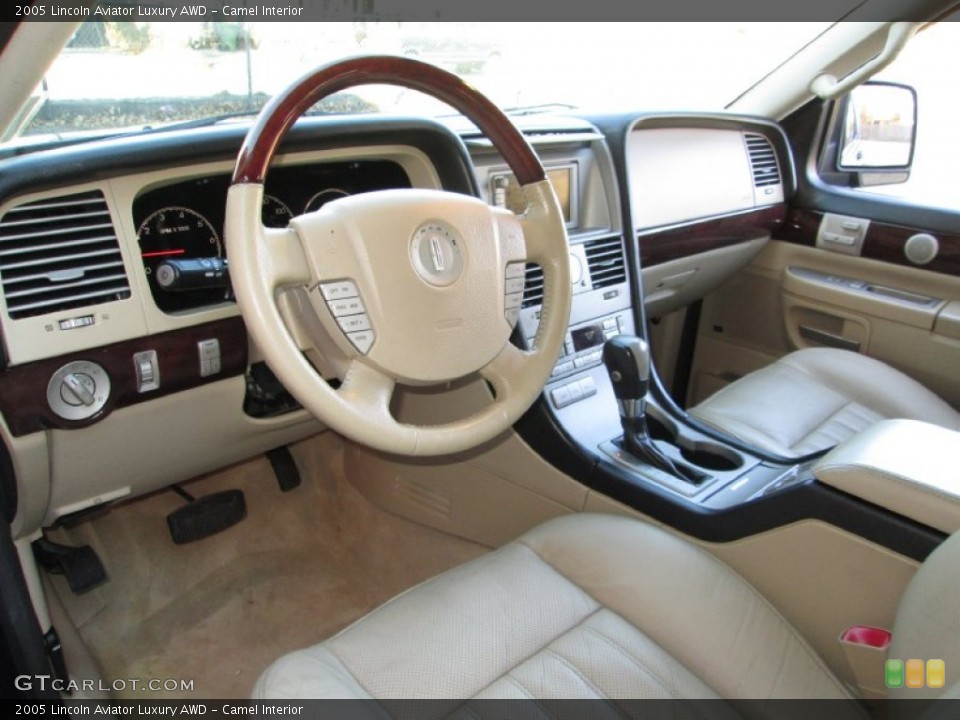 Camel Interior Prime Interior for the 2005 Lincoln Aviator Luxury AWD #75006382