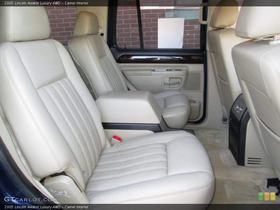 Camel Interior Rear Seat for the 2005 Lincoln Aviator Luxury AWD #75006454