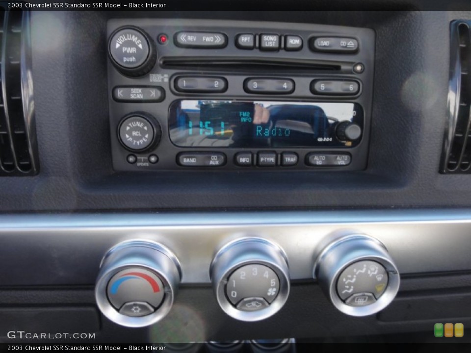 Black Interior Audio System for the 2003 Chevrolet SSR  #75006568
