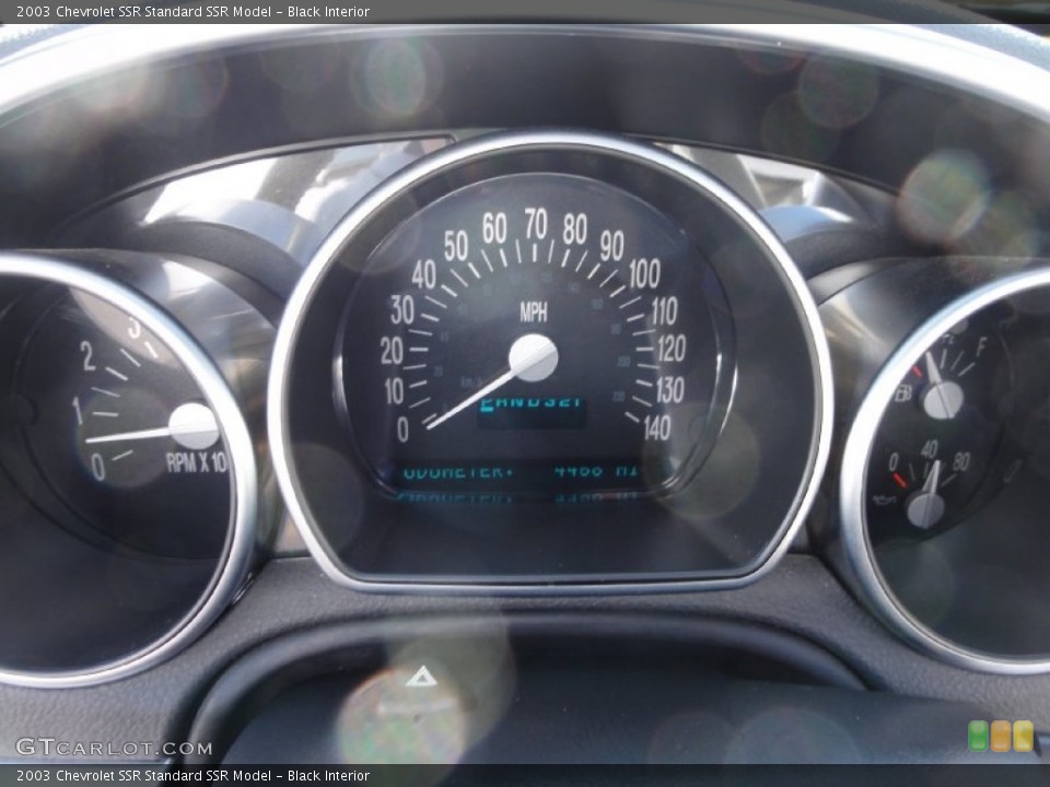 Black Interior Gauges for the 2003 Chevrolet SSR  #75006607