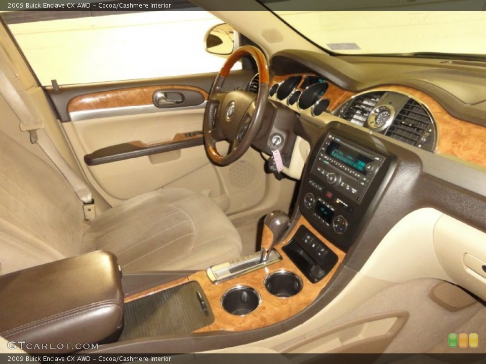 Cocoa/Cashmere Interior Dashboard for the 2009 Buick Enclave CX AWD #75007066