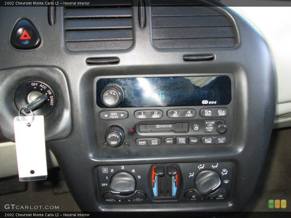 Neutral Interior Controls for the 2002 Chevrolet Monte Carlo LS #75007956