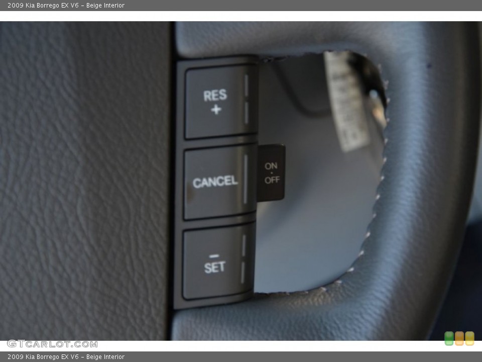 Beige Interior Controls for the 2009 Kia Borrego EX V6 #75008298