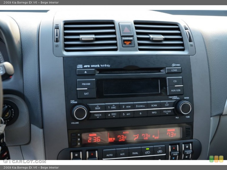 Beige Interior Audio System for the 2009 Kia Borrego EX V6 #75008341