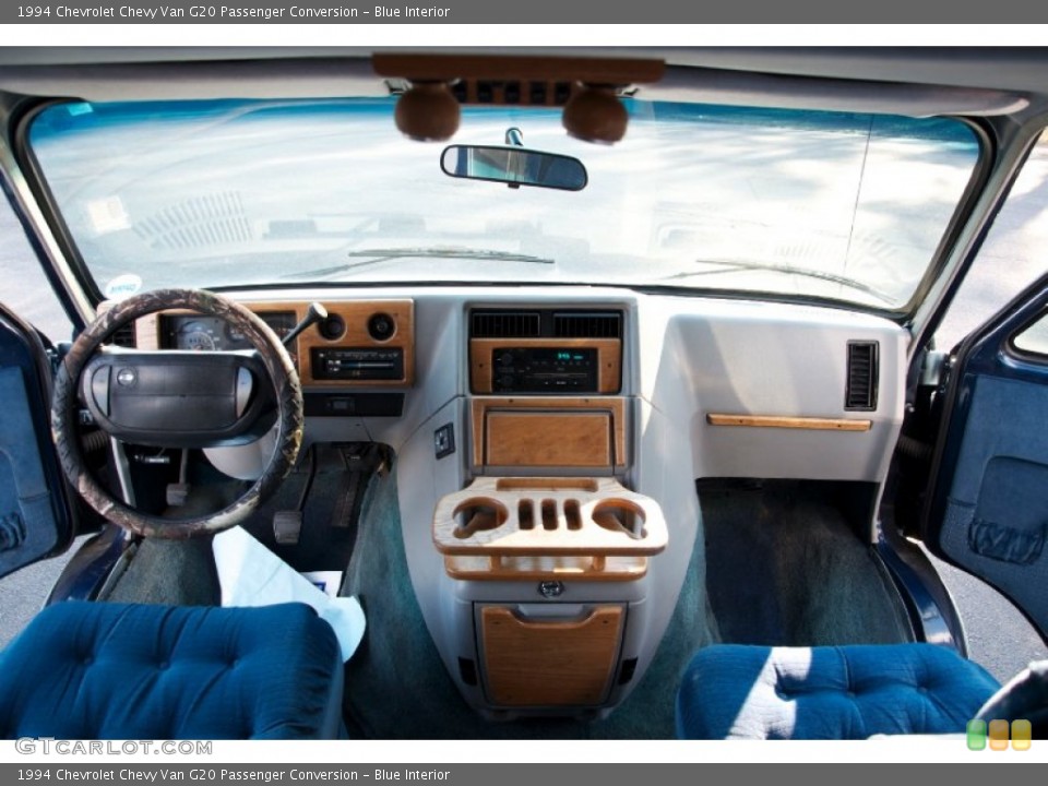 Blue Interior Dashboard for the 1994 Chevrolet Chevy Van G20 Passenger Conversion #75008989