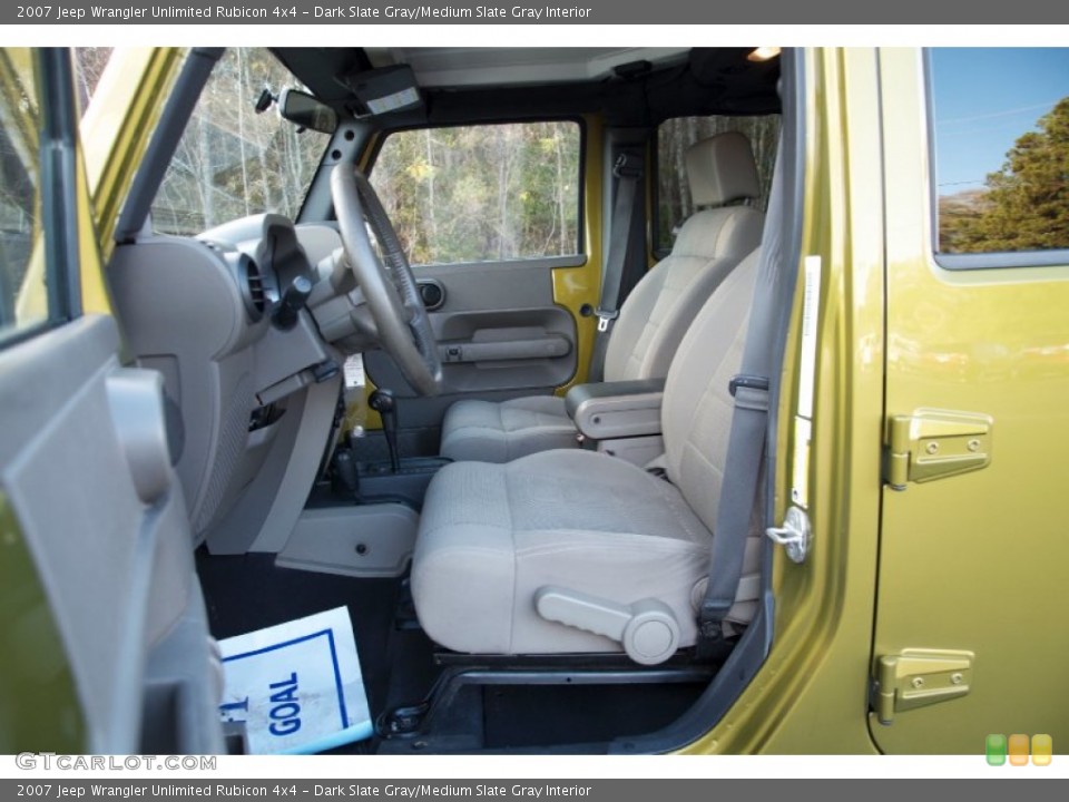 Dark Slate Gray/Medium Slate Gray Interior Photo for the 2007 Jeep Wrangler Unlimited Rubicon 4x4 #75009850