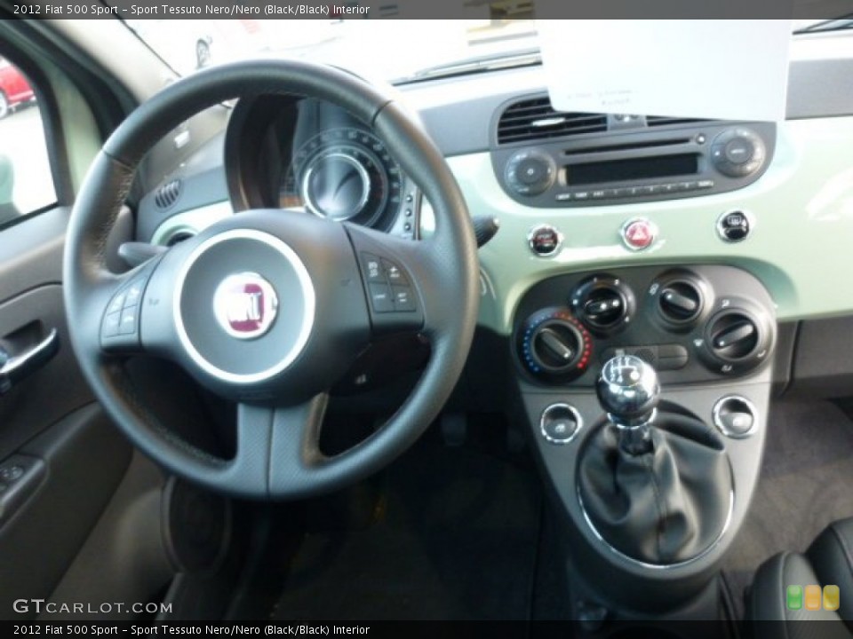 Sport Tessuto Nero/Nero (Black/Black) Interior Dashboard for the 2012 Fiat 500 Sport #75010923