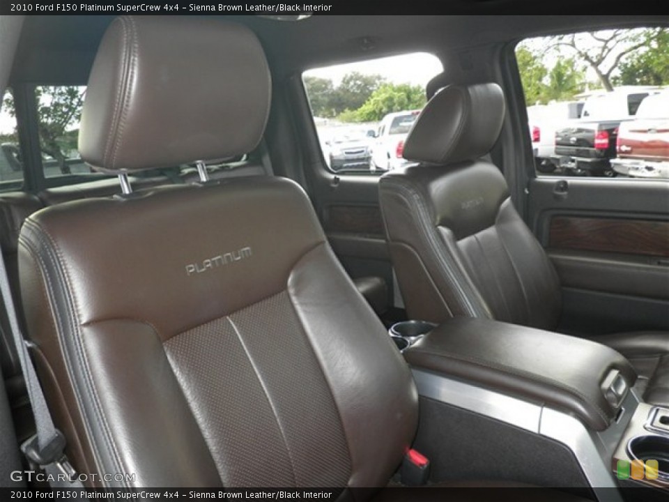 Sienna Brown Leather/Black Interior Front Seat for the 2010 Ford F150 Platinum SuperCrew 4x4 #75012253