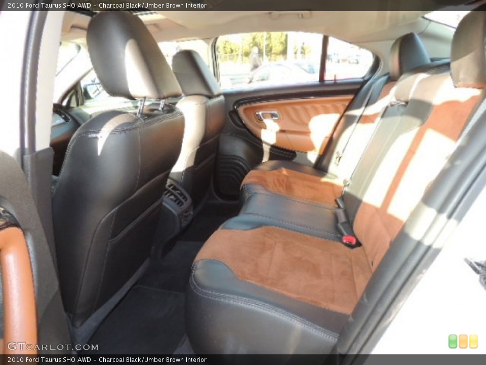 Charcoal Black/Umber Brown Interior Rear Seat for the 2010 Ford Taurus SHO AWD #75012598