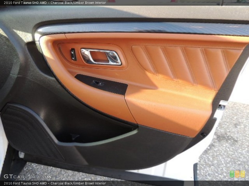 Charcoal Black/Umber Brown Interior Door Panel for the 2010 Ford Taurus SHO AWD #75012622