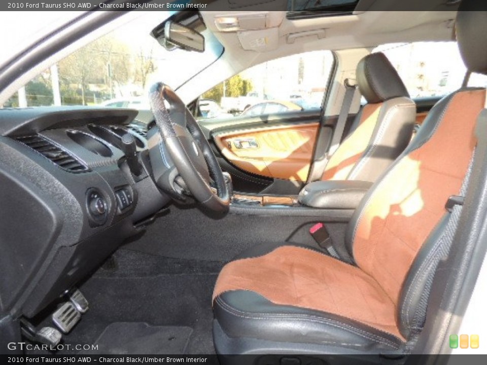 Charcoal Black/Umber Brown 2010 Ford Taurus Interiors