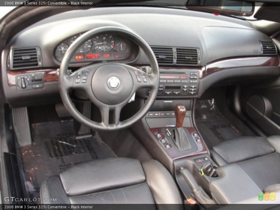 Black Interior Prime Interior for the 2006 BMW 3 Series 325i Convertible #75013966
