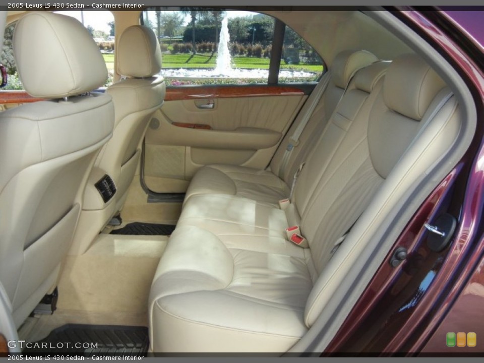 Cashmere Interior Rear Seat for the 2005 Lexus LS 430 Sedan #75014781