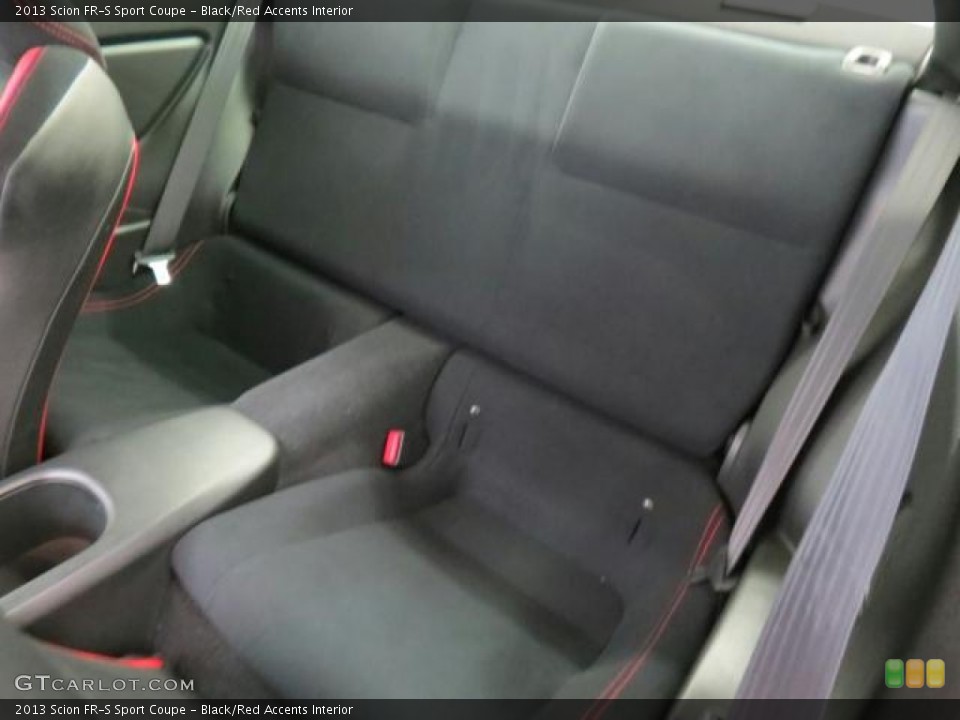 Black/Red Accents Interior Rear Seat for the 2013 Scion FR-S Sport Coupe #75016483
