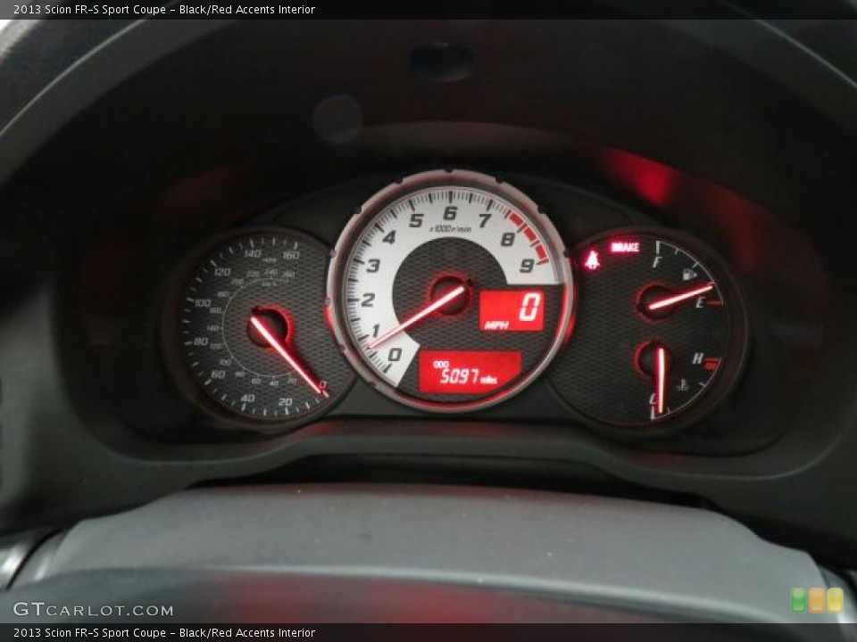 Black/Red Accents Interior Gauges for the 2013 Scion FR-S Sport Coupe #75016542