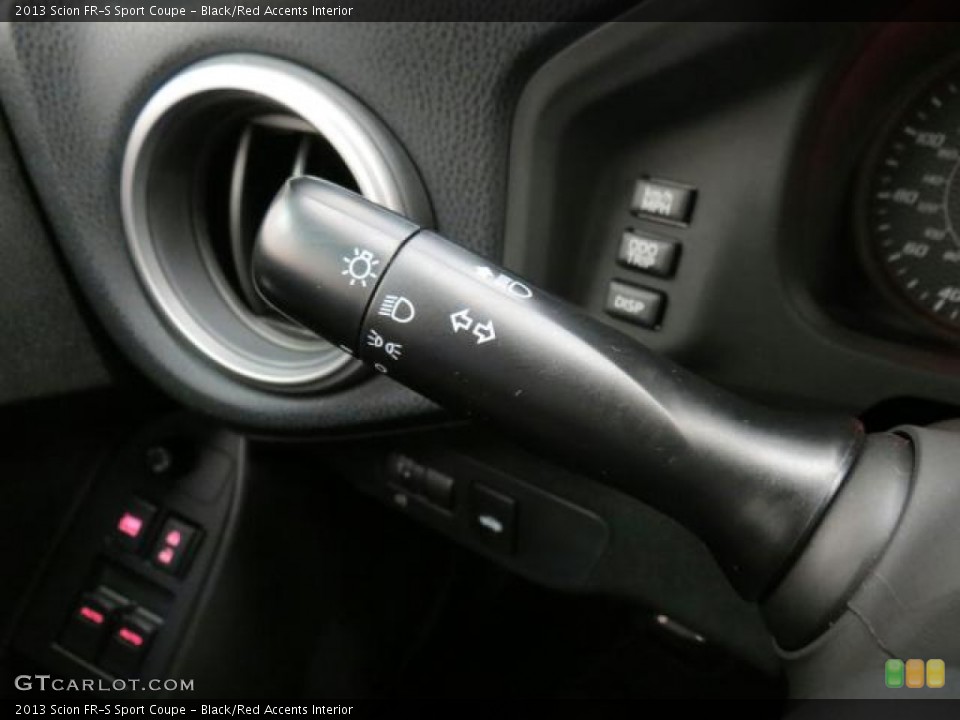 Black/Red Accents Interior Controls for the 2013 Scion FR-S Sport Coupe #75016586