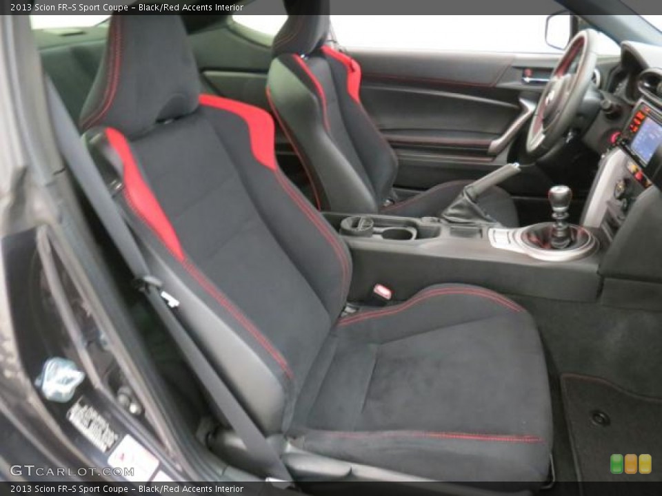 Black/Red Accents Interior Front Seat for the 2013 Scion FR-S Sport Coupe #75016616
