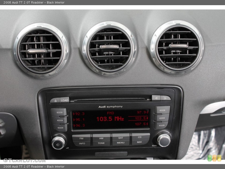 Black Interior Audio System for the 2008 Audi TT 2.0T Roadster #75018073